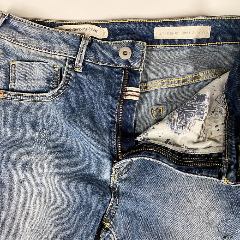 15. Pilcro And The Letterpress - Anthropologie | Ultra High-Rise Skinny Jeans - Picture 4 of 12